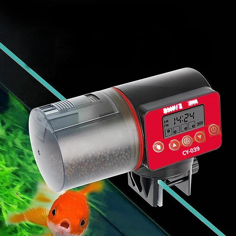 Automatic Fish Tank Feeder. Intelligent Timing Automatic Feeder