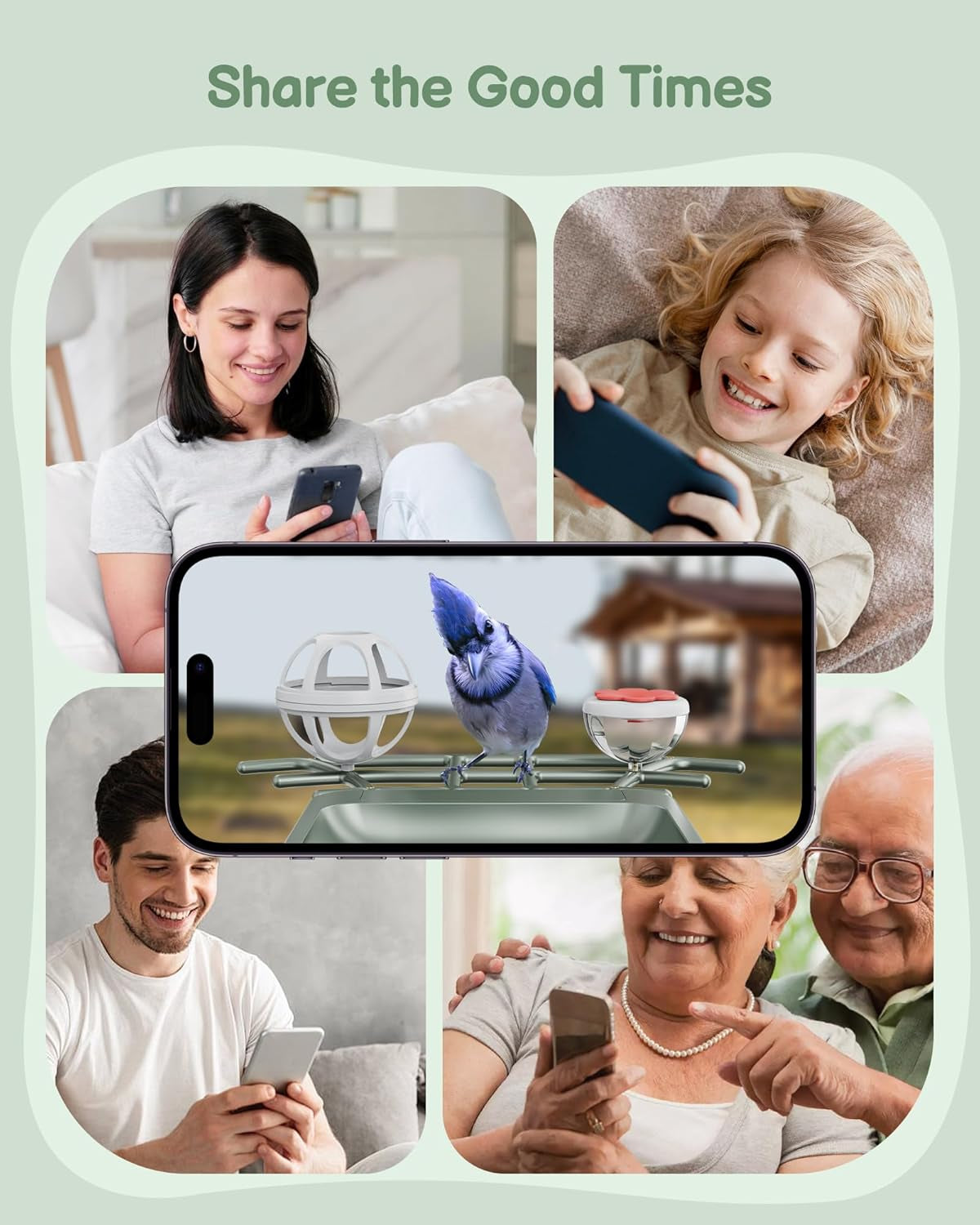 Smart Bird Feeder with Solar Camera - 2K HD Live Video & AI Recognition for Garden Bird Watching - Perfect Gift for Bird Lovers