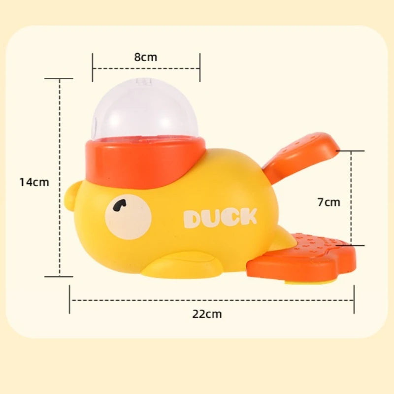 Pet Food Feeder Cartoon Duck Design Pet Snack Puzzle Feeder Anti-Slip Puppy Automatic Dog Cat Food Dispenser Toy