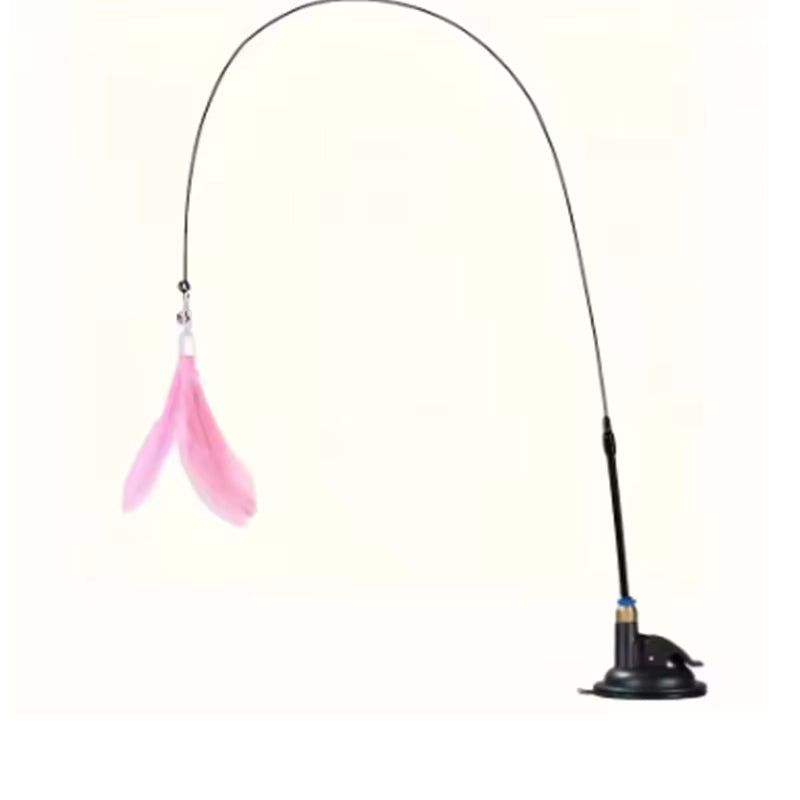 Pet Cat Toys Cute Funny Rainbow Strips Stick Cat Teaser