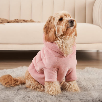 Cozy Sherpa Hoodie for Dogs and Cats - Warm Fleece Winter Jumper for Pets