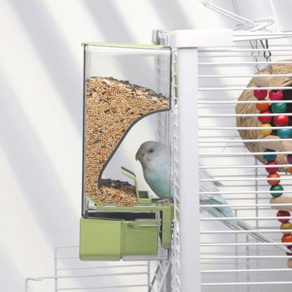 Automatic Bird Feeder, Bird Cage Feeder with Perch