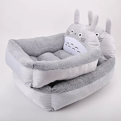Cute Cartoon Pet Beds for Small Medium or large Dogs. Winter Warm Puppy or Cat Sofa Bed Washable