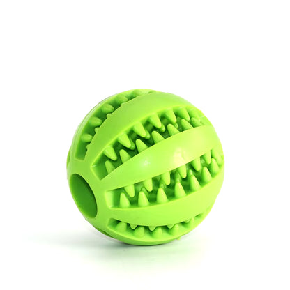 Natural Rubber Pet Dog Toys Dog Chew Toys Tooth Cleaning Treat Ball 