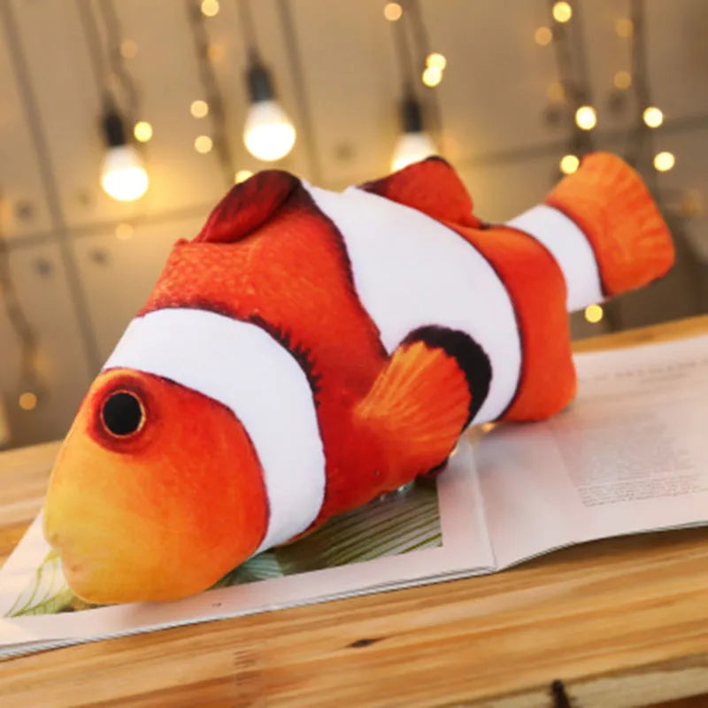 Simulation Fish Cat Toys Soft Plush Catnip Toy Interactive Cat Toys Gifts Funny 3D Fish Shape Doll Pet Supplies