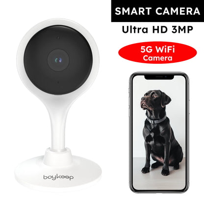 Surveillance Camera 3MP 5/2.4Ghz Wifi Indoor Home Security Mini IP Smart Family CCTV Pet Camera Video Monitor 24/7 K10