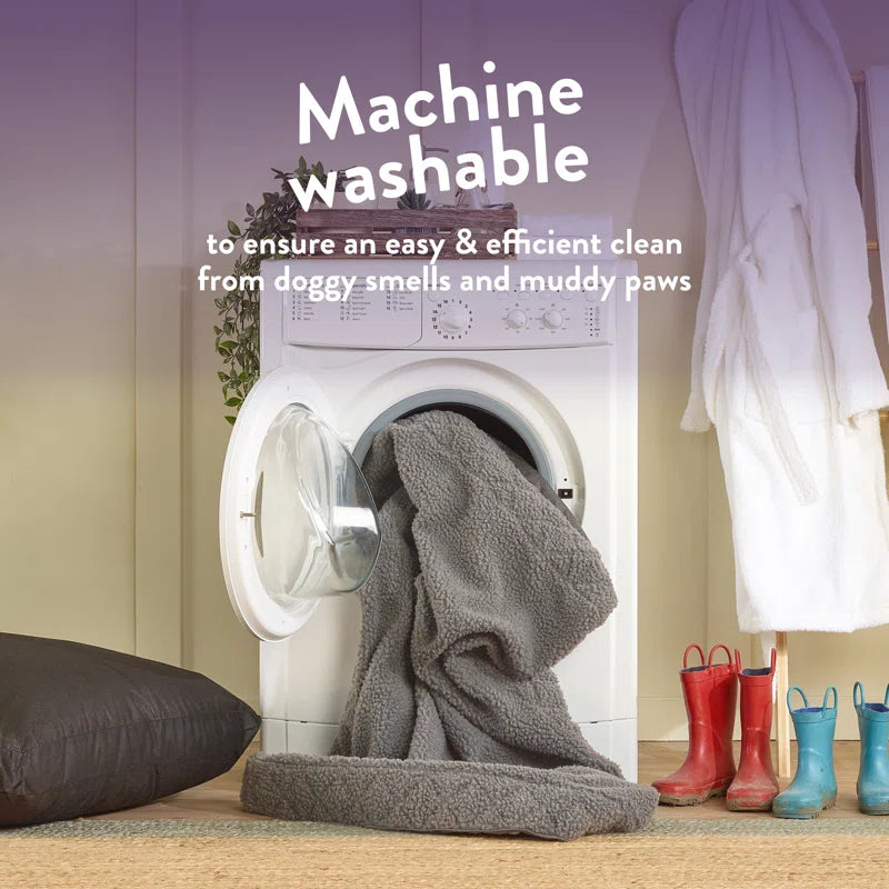 Snuggle Up Your Furry Friend with the Cozy Paws for Slumber Sherpa Pet Bed Cover! 🐾💤