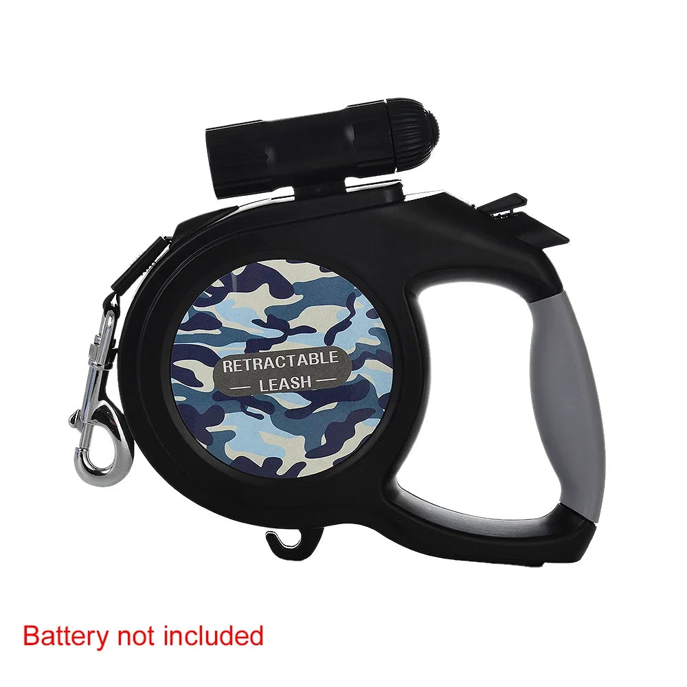 The "I Can't Believe It's Not a Tangle!" Dog Leash with a Flashlight for your Pup's Nighttime Adventures - Perfect for Medium and Large Canines Who Think They're Olympic Sprinters, 8M of Freedom!