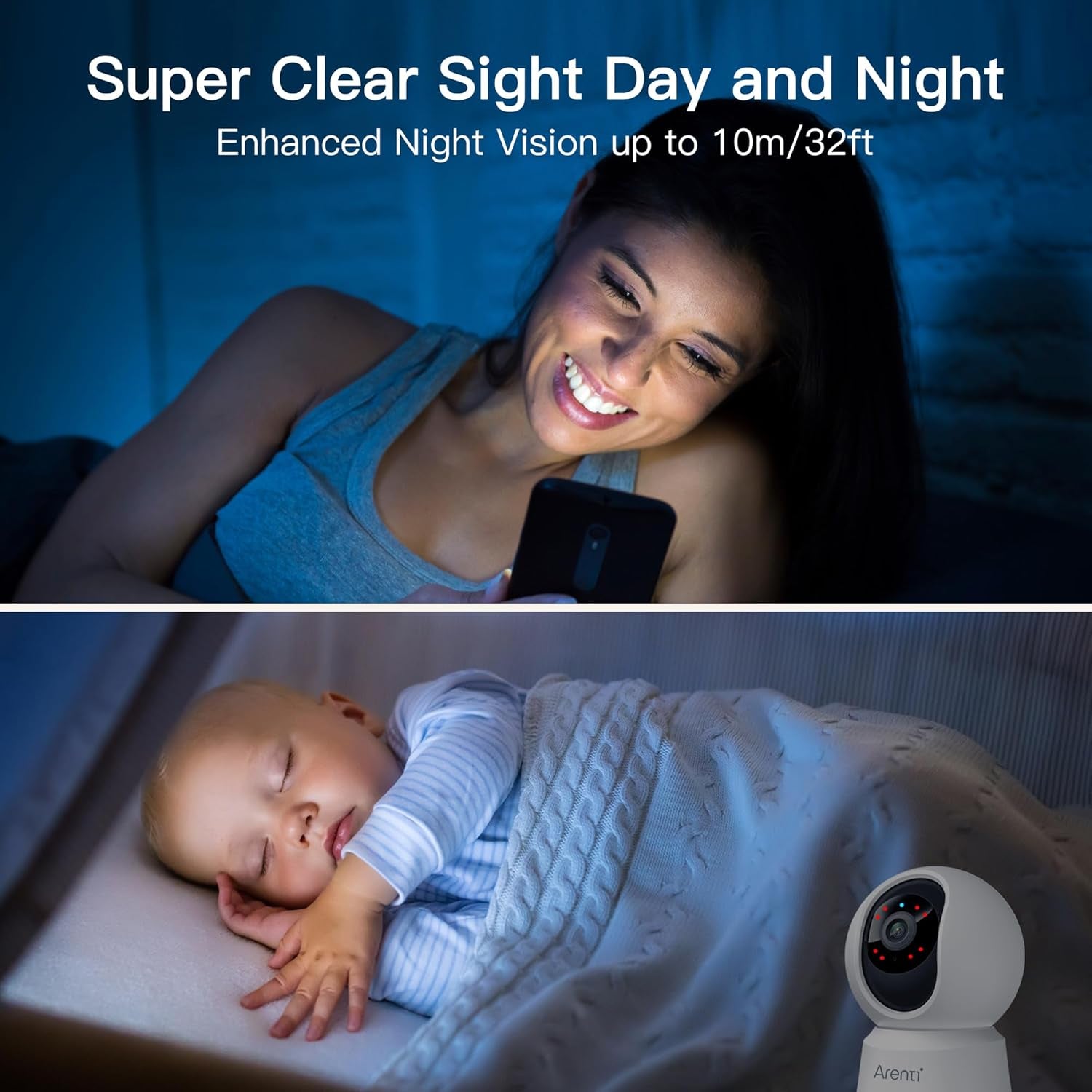  Pet Dog Cameras with App,2K 3MP Indoor Security Camera for Baby Cat Puppy