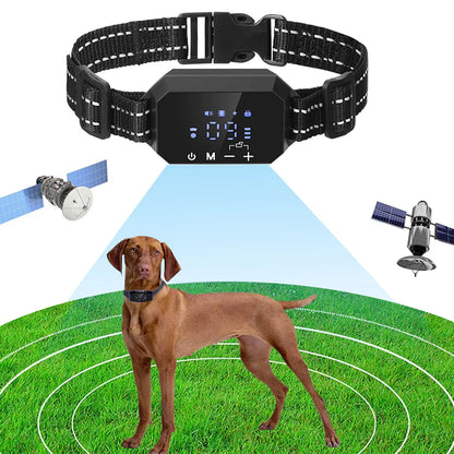 Adjustable GPS Wireless Dog Fence with Shock & Vibration - 100-3300 Ft Range, Rechargeable & Customizable Warning Strength