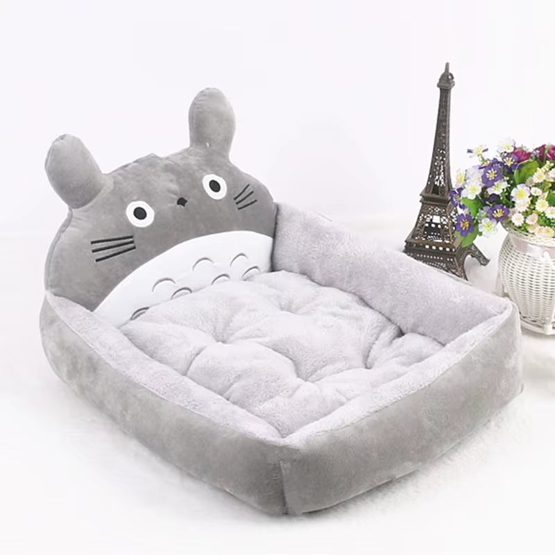 Cute Cartoon Pet Beds for Small Medium or large Dogs. Winter Warm Puppy or Cat Sofa Bed Washable