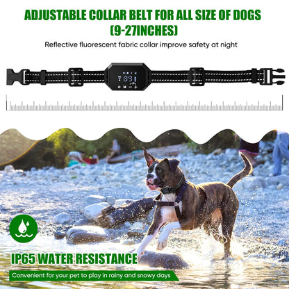 GPS Wireless Dog Containment System with Adjustable Warning Strength and Rechargeable Features, Range 100-3300 Ft
