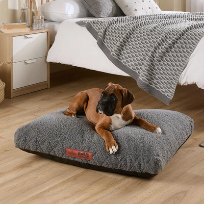 Paws for Slumber Machine Washable Cushioned Sherpa Pet Bed