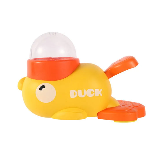 Pet Food Feeder Cartoon Duck Design Pet Snack Puzzle Feeder Anti-Slip Puppy Automatic Dog Cat Food Dispenser Toy