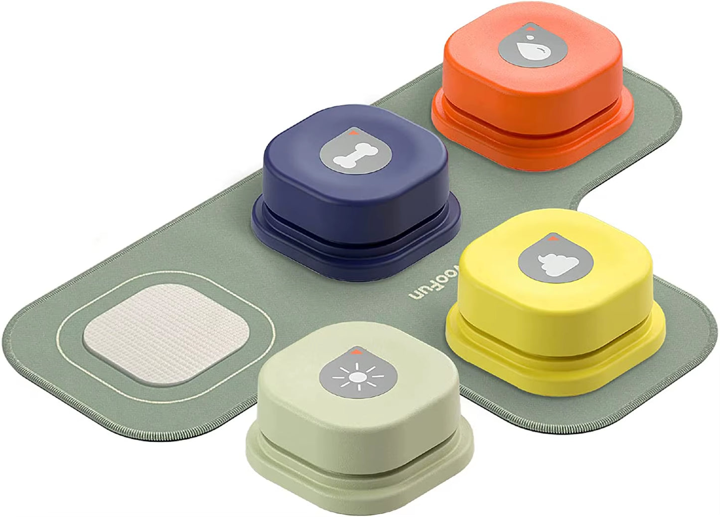 Interactive Dog Communication Button - Easy Vocal Training Toy with Pad & Stickers