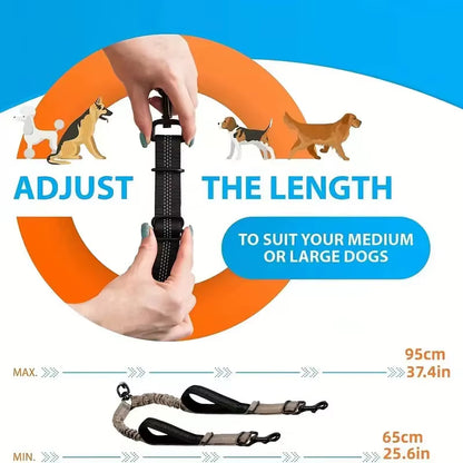 Tangled Tails: The Ultimate Duo Dog Leash for Canine Chaos and Padded Paws!