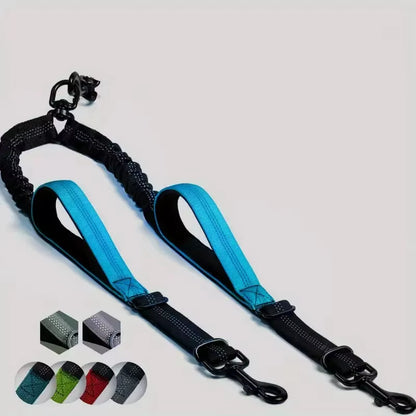 Tangled Tails: The Ultimate Duo Dog Leash for Canine Chaos and Padded Paws!