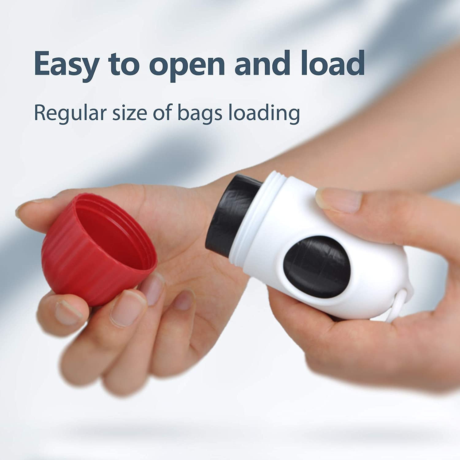 Retractable Dog Leash with Dispenser for Poop Bags