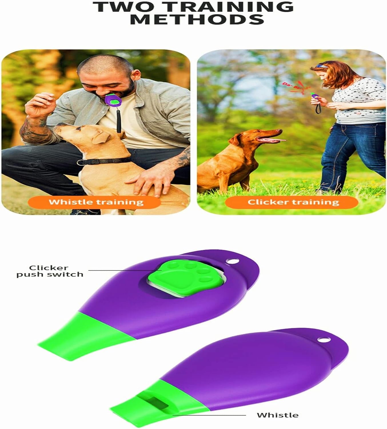 Train Your Pup Like a Pro! 🐾💜 Get Our Dog Training Clicker with Whistle & Wrist Strap - Perfect for All Ages! 🎉 #DogTraining #PuppyLove