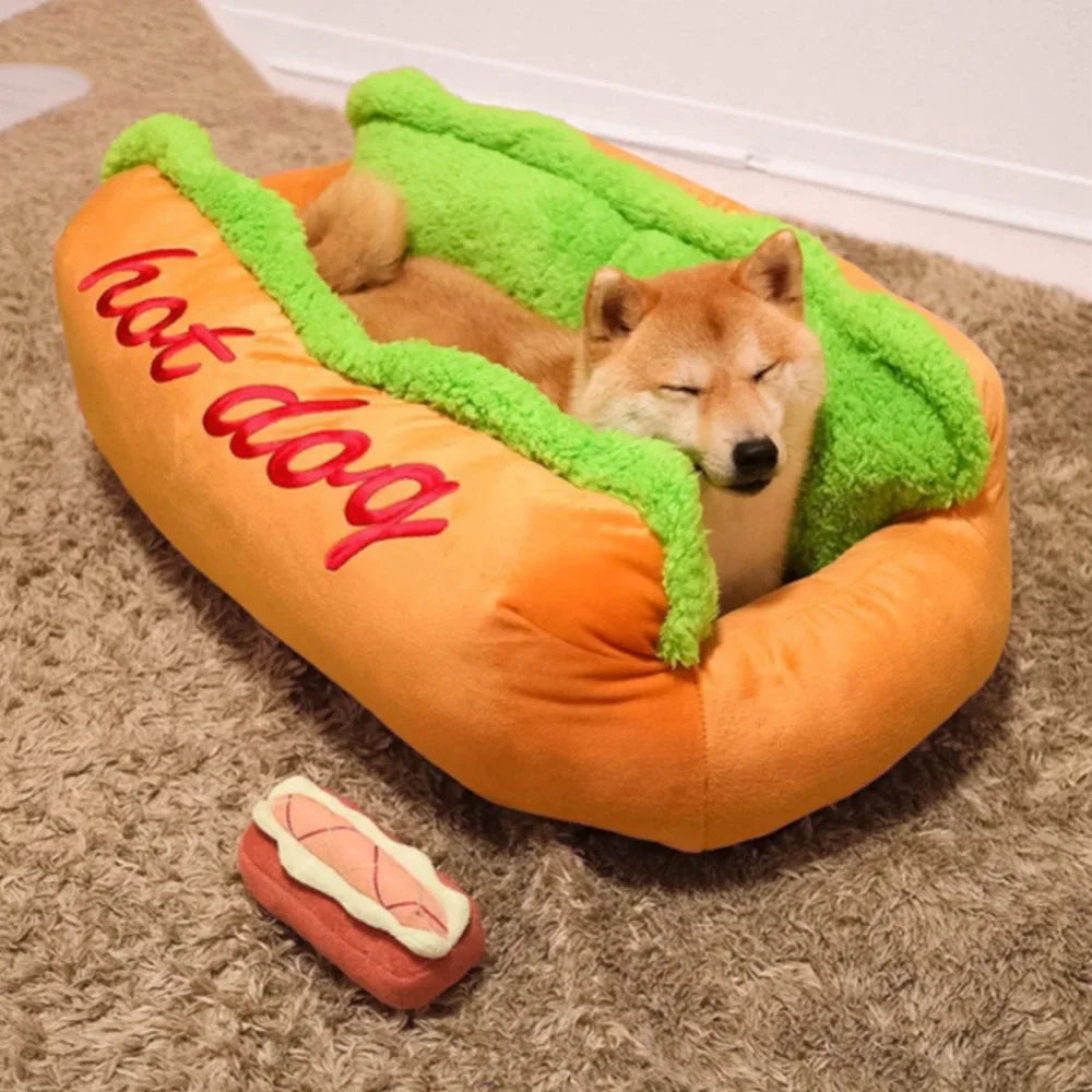 Hotdog home. comfortable hotdog bed for your sleepy little friend 