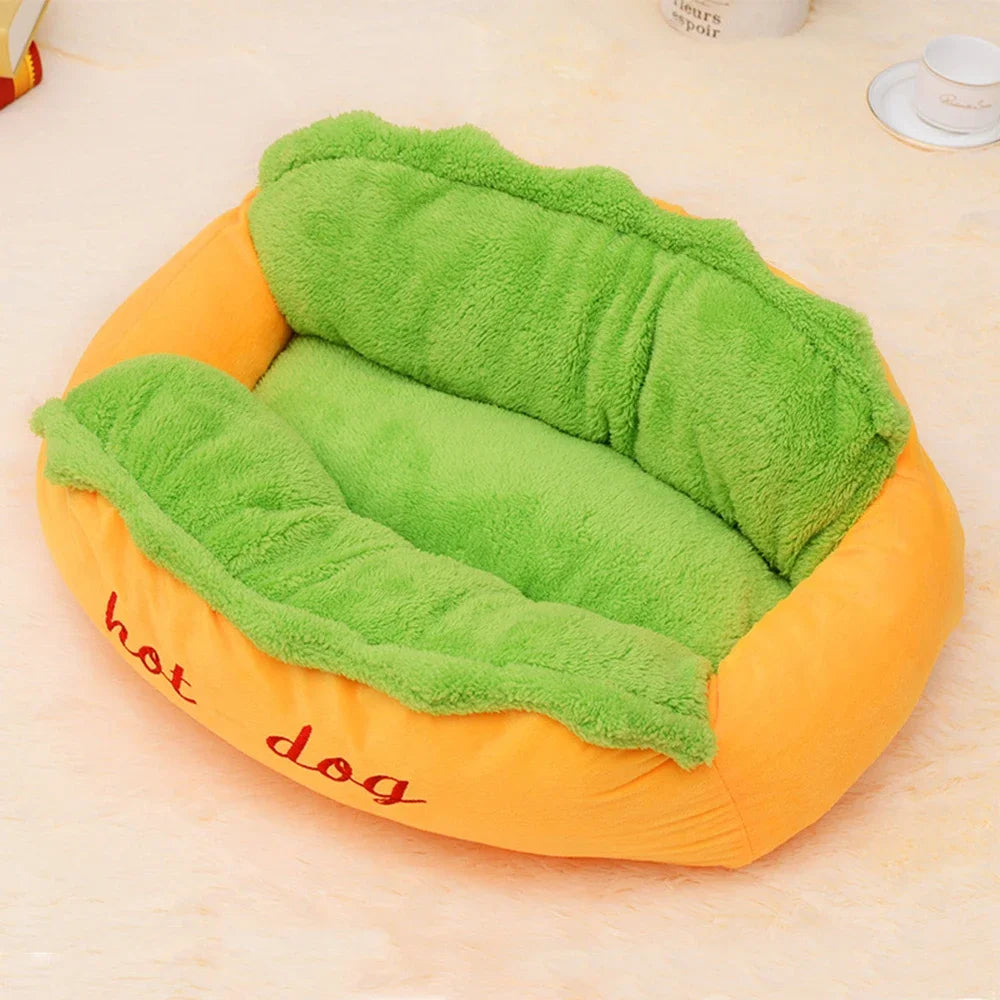 Hotdog home. comfortable hotdog bed for your sleepy little friend 