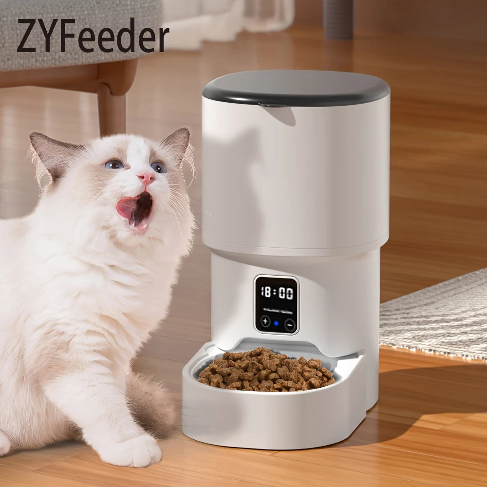 4L WIFI Button Automatic Cat Feeder. 