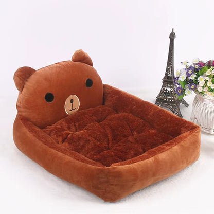Cute Cartoon Pet Beds for Small Medium or large Dogs. Winter Warm Puppy or Cat Sofa Bed Washable