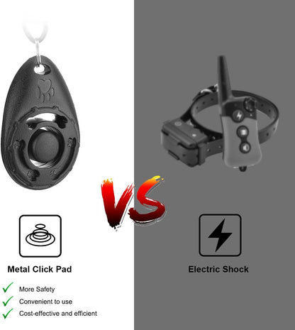 4-Pack Colorful Dog Training Clickers with Wrist Straps - Perfect for Pet Lovers! 🐾✨