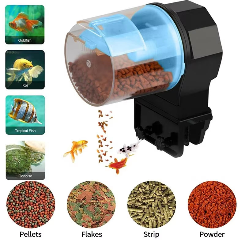 Fish Tank Automatic Feeder. Intelligent Timing Automatic Feeder