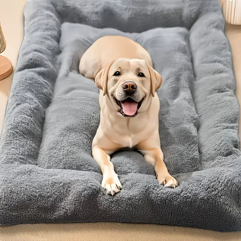 Extra Large Plush Dog Bed - Super Soft Polyester Sofa Mat for Large Dogs