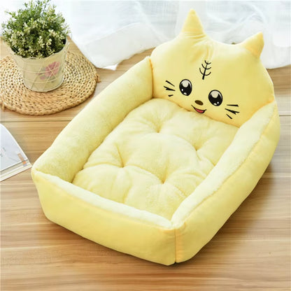 Cute Cartoon Pet Beds for Small Medium or large Dogs. Winter Warm Puppy or Cat Sofa Bed Washable