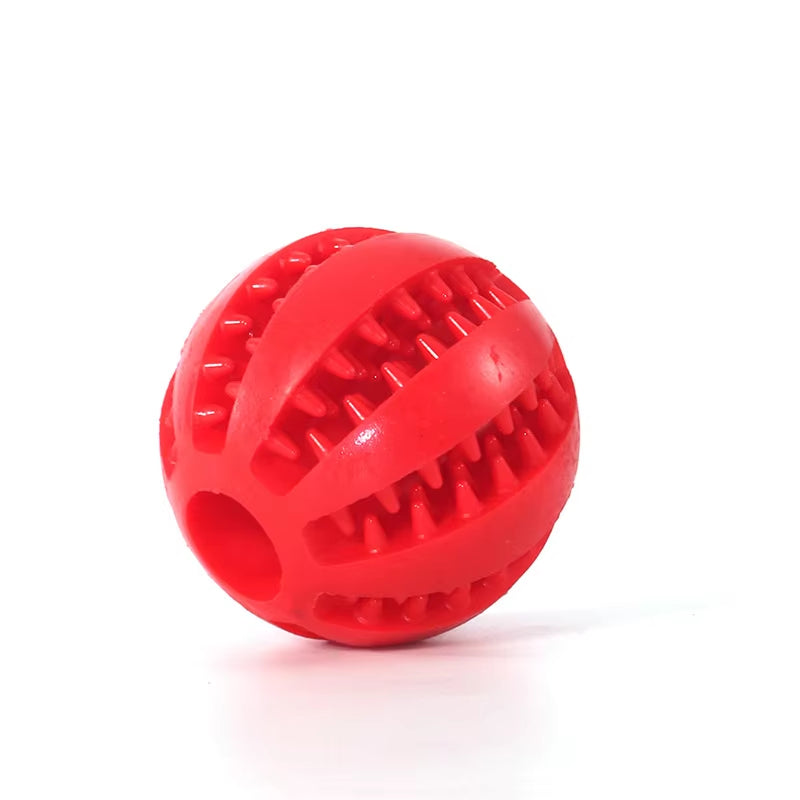 Natural Rubber Pet Dog Toys Dog Chew Toys Tooth Cleaning Treat Ball 