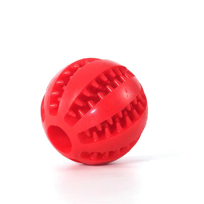 Natural Rubber Pet Dog Toys Dog Chew Toys Tooth Cleaning Treat Ball 