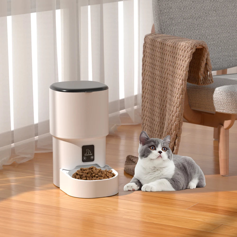 4L WIFI Button Automatic Cat Feeder. 