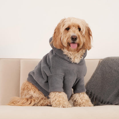 Cozy Sherpa Hoodie for Dogs and Cats - Warm Fleece Winter Jumper for Pets