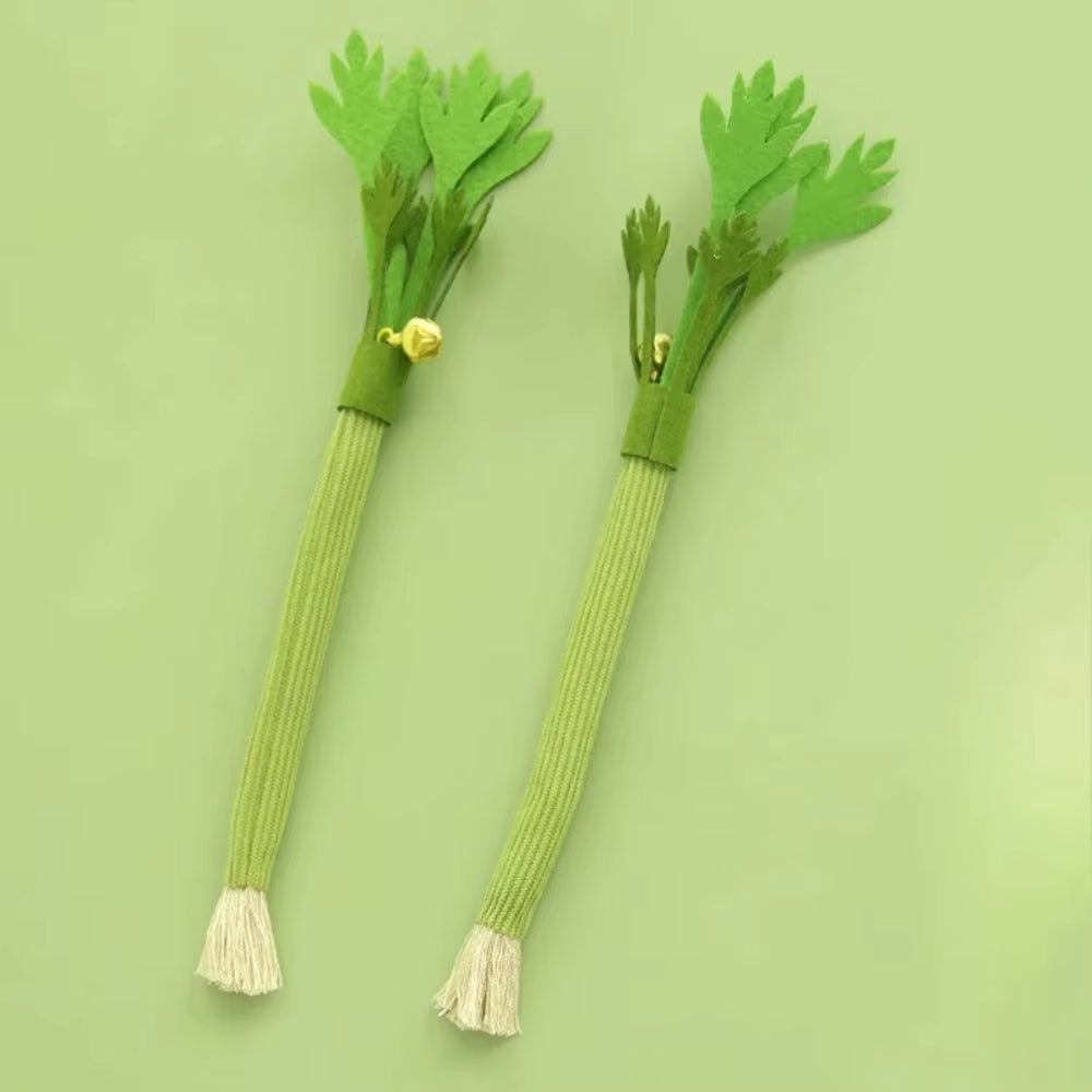 2Pcs Cat Chew Toy Bite Resistant Interactive Kitten Teeth Cleaning Toy Cat Teaser Training Sound Toy Pet Supplies