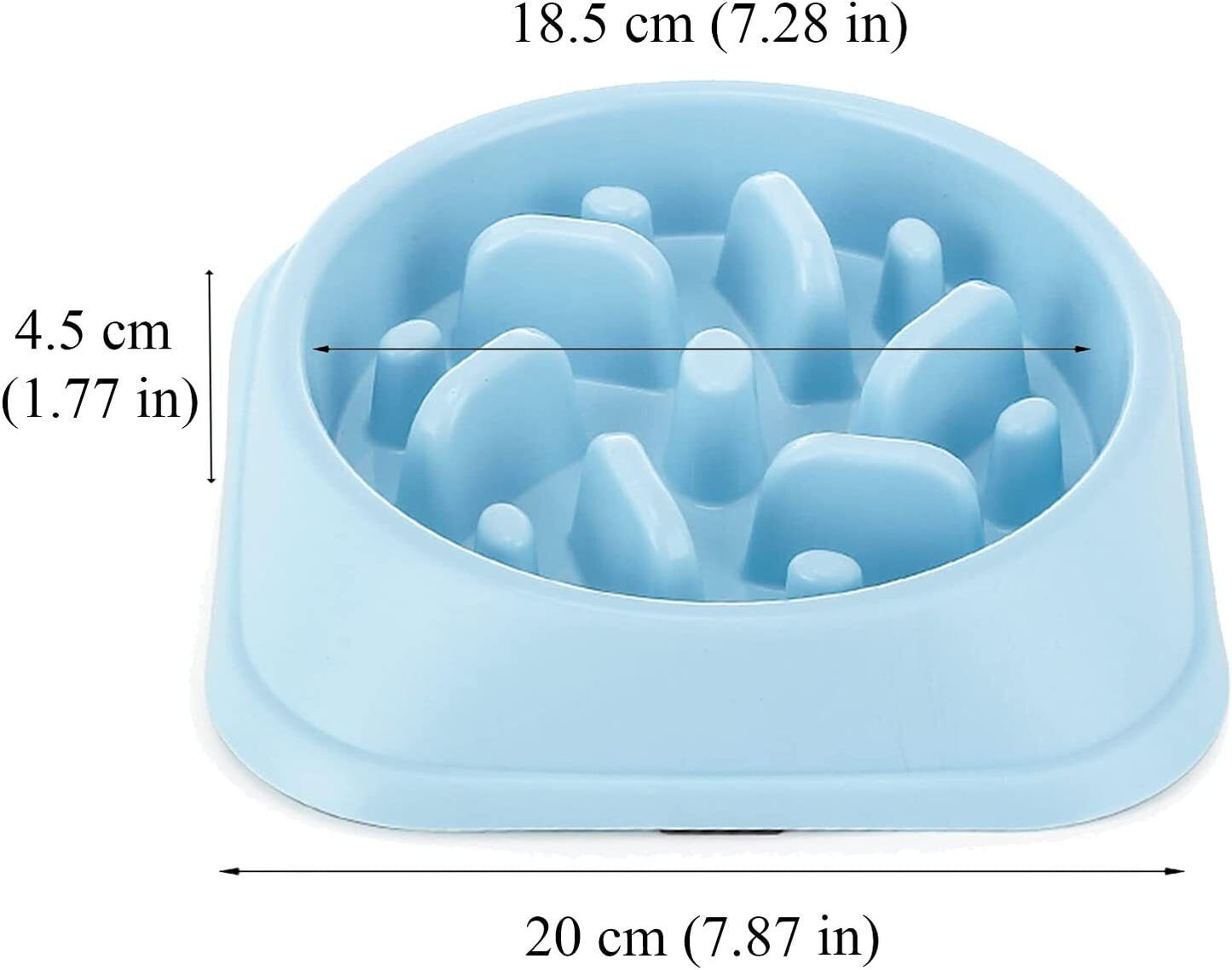 Dog Bowl Slow Feeder Pet Bowl anti Bloating Interactive Feed Dish