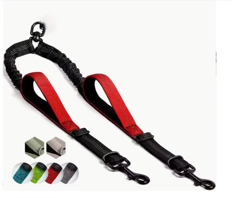 Tangled Tails: The Ultimate Duo Dog Leash for Canine Chaos and Padded Paws!