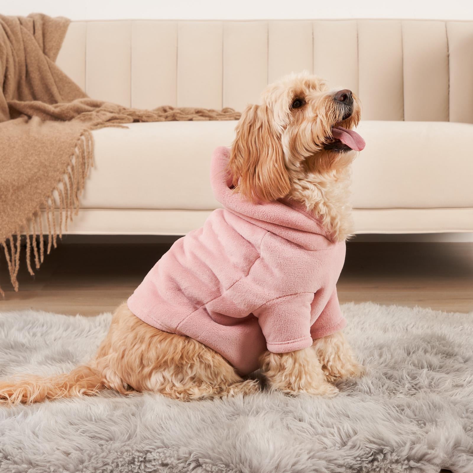 Cozy Sherpa Hoodie for Dogs and Cats - Warm Fleece Winter Jumper for Pets
