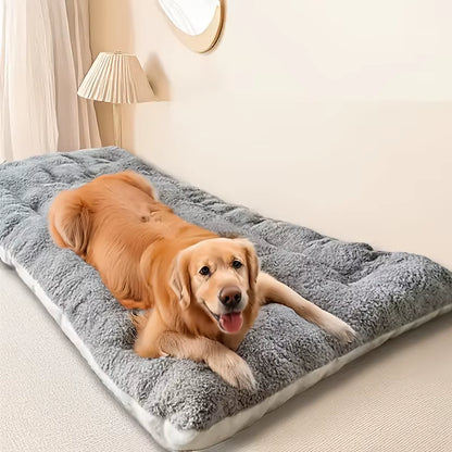 Extra Large Plush Dog Bed - Super Soft Polyester Sofa Mat for Large Dogs