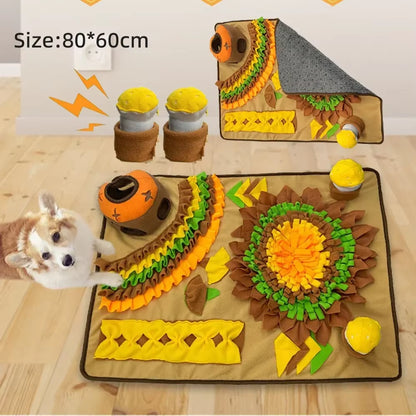 Large Snuffle Mat for Dogs Pet Interactive Training and Stress Relief Sniff Feeding Mat Slow Feeder Dog Treat Mat Dog Toys