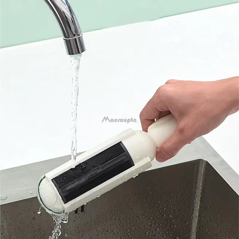 Electrostatic Pet Hair Remover Brush - Self-Cleaning Lint Roller for Cats & Dogs