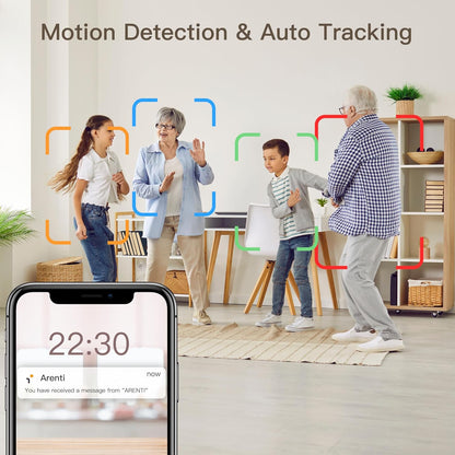  Pet Dog Cameras with App,2K 3MP Indoor Security Camera for Baby Cat Puppy