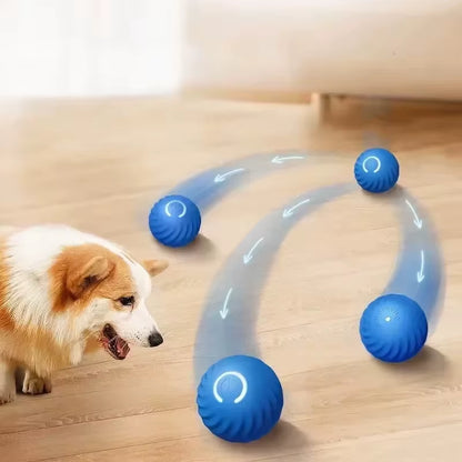 1Pcs pet Toys Intelligent Gravity Jump Ball. Rechargeable Bite-Resistant Rolling Ball Cat and Dog Chase Interactive Pet Toy