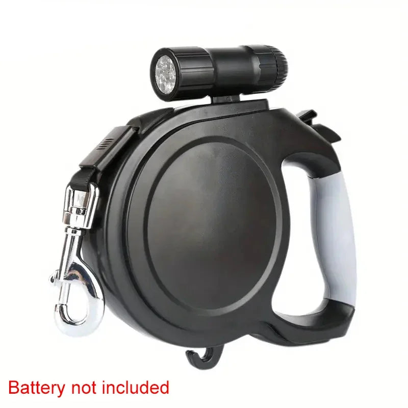 The "I Can't Believe It's Not a Tangle!" Dog Leash with a Flashlight for your Pup's Nighttime Adventures - Perfect for Medium and Large Canines Who Think They're Olympic Sprinters, 8M of Freedom!