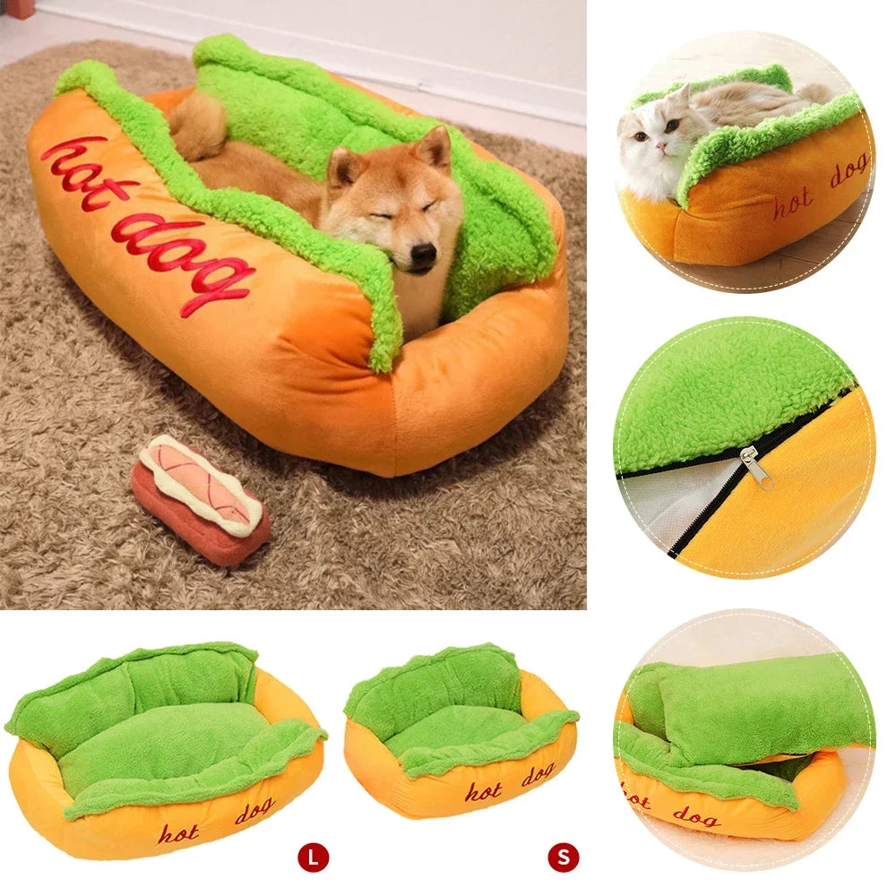 Hotdog home. comfortable hotdog bed for your sleepy little friend 