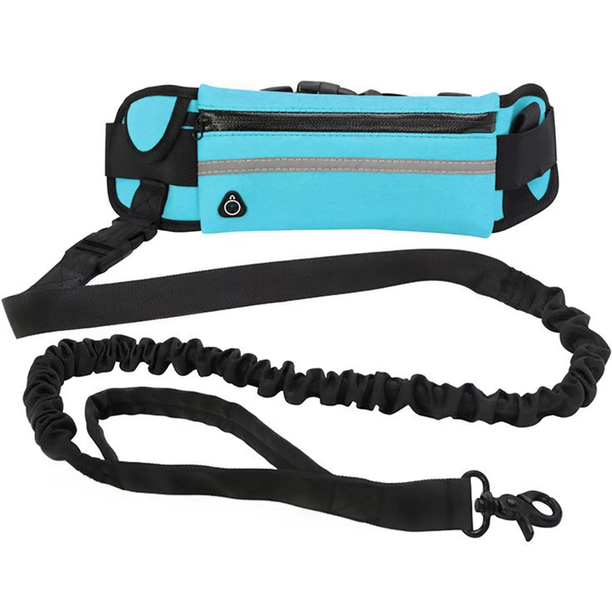 Hands-Free Reflective Dog Leash with Waist Bag and Elastic Belt for Running and Walking